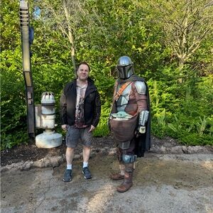 At Disney last year. Got to meet the Mandalorian!